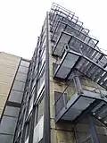 Außenliegende Treppe