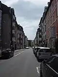 Frankfurt Bockenheim Wohnanlage Kiesstraße Jordanstraße, ehemals Standort Gebr. Weismüller