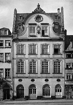 Ehemaliges Haus Lichtenstein, Frankfurt, u.&nbsp;a. um 1920 Werkraum des Rudolf Gudden