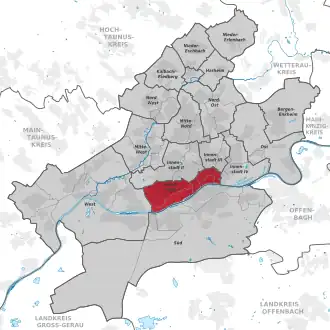 Lage von Frankfurt-Innenstadt I