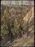 Hillside, Öl auf Holz, 1917–20, National Gallery of Canada, Ottawa