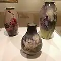 Drei bemalte Vasen von Franz Bischoff