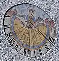 Sonnenuhr am Kirchturm