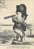 Karikatur auf Friedrich VII. von Dänemark