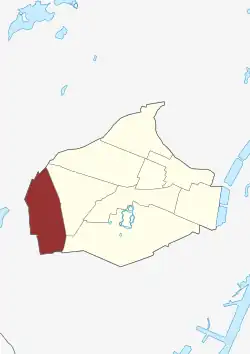 Lage des Flintholm Sogn in der Frederiksberg Kommune