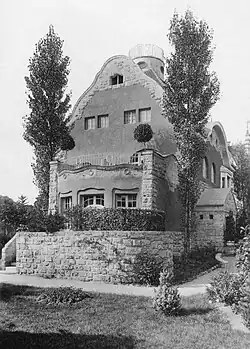 Ansicht der Terrassenseite um 1905