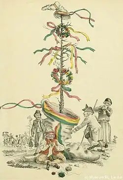 Binningen (Basel-Landschaft), 1832: Karikatur
