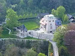 Freyschlössl: Gesamtanlage von der Festung Hohensalzburg aus