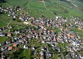 Luftaufnahme Ortsteil Friedensdorf