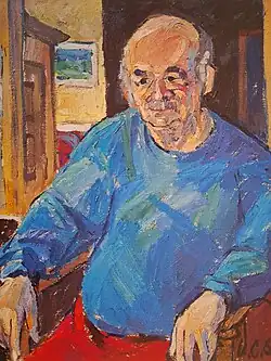 Friedrich Knödler, 1988. Ölgemälde von Ulrich Christoph Eipper