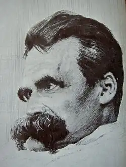 Friedrich Nietzsche, Radierung von Hans Olde, 1899