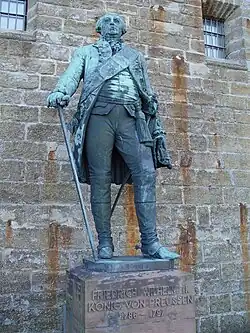 Statue von Friedrich Wilhelm II. auf der Burg Hohenzollern