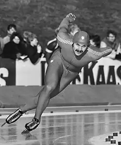 Rønning bei der Eisschnelllauf-Sprintweltmeisterschaft 1982 in Alkmaar