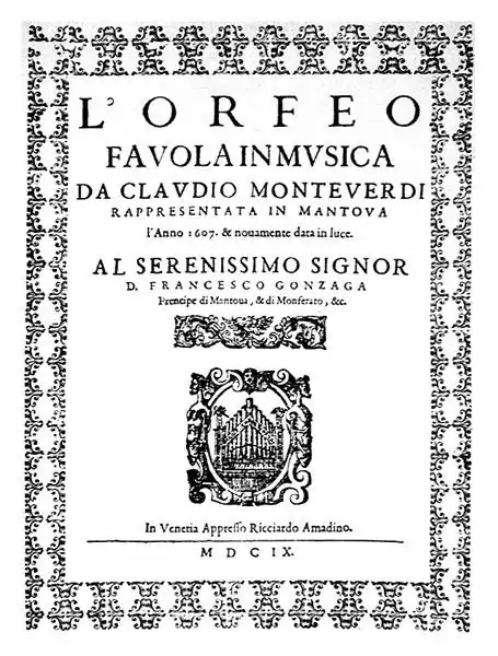 L’Orfeo Frontispiece
