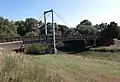 Fußgängerbrücke Meuschau über den Mittelkanal, errichtet 1996