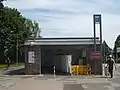 Zugangsbauwerk des Fußgängertunnels (Südseite)