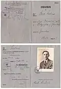 Führerschein der Klasse vier von 1938