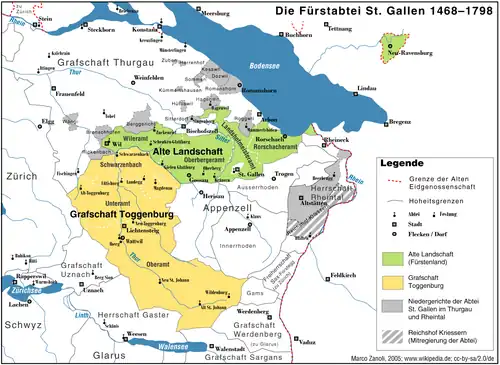 Fürstabtei St. Gallen ab 1468
