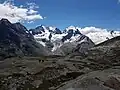 Fuorcla Surlej, Blick auf Berninagruppe, Juli 2020