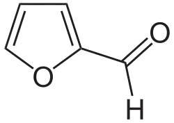 Strukturformel von Furfural