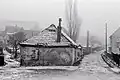 Ehemalige Kegelbahn und Post, 1977 als Schuppen genutzt