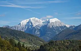 Das Göllmassiv von Westen
