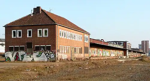 Bereich der Gleisanlagen, inzwischen demontiert