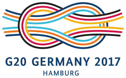 Logo des G20-Gipfels in Hamburg (2017)