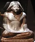 Granitstatue eines Sekretärs (Sakkara)
