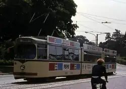 Um 1979: Wagen 203 in der Ursprungslackierung