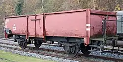 Offener Güterwagen der Bauart Omm 52