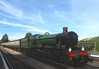 GWR 4-6-0 Class 6959/Modified Hall No. 6960 'Raveningham Hall' in Williton Station