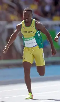 Gabriel Mvumvure Rang sechs in 10,21&nbsp;s