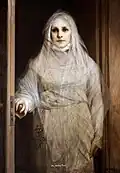 Die weiße Frau (1897), Öl auf Leinwand, 100 × 72&nbsp;cm, Privatbesitz