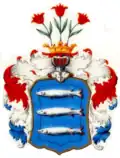 Wappen mit Gartenlilien
