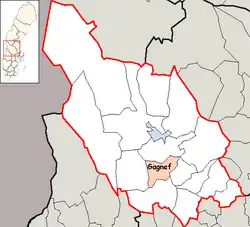 Lage der Gemeinde Gagnef