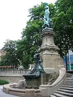 Der Galateabrunnen in Stuttgart