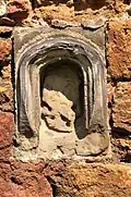 Kleine Nische in der südlichen Außenwand