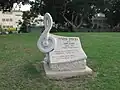 Denkmal in Sch'chunat HaTikva, wo Ofra Haza aufgewachsen ist