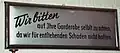 In ſt und ſch konnte sich ſ länger halten. Hier aber falsch verwendetes Rund-s am Wortanfang bei selbſt. Schild mit Lang-s im Antiquasatz.