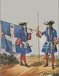 Uniform des Régiment des Gardes françaises 1697