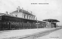 Bahnhof Le Blanc (Gleisseite), Anfang 20.&nbsp;Jahrhundert