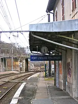 Bahnhof bei der Festung L’Ecluse, Collonges