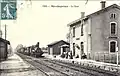 Der Bahnhof auf einer Postkarte von 1920