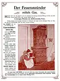 Metallschlauch als Gasanzünder um 1900