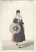 „Vreneli“-Tracht, Georges-Jacques Gatine um 1810 nach Labrousse