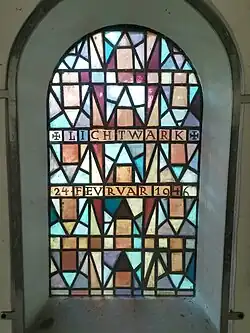 Gedenkfenster Kapelle Friedhof Brockeswalde Cuxhaven