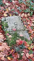 Gedenkstein am Elisabethplan unterhalb der Wartburg, wo Fritz Erbe möglicherweise[8] bestattet wurde
