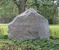 Gedenkstein für die Völkerschlacht in der Russenstraße
