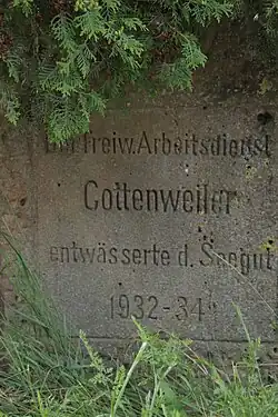 Gedenkstein Trockenlegung Seegut